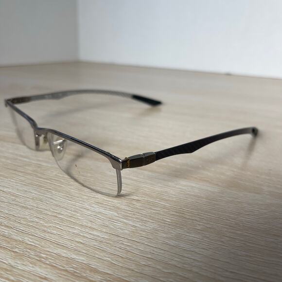Ray-Ban RB8406 2502 Eyeglasses Carbon Fiber Silver PARTS Only 53-17-140 - Picture 3 of 11